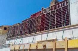 Construcción de muros de contención en Berdejo