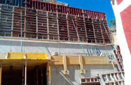 Construcción de muros de contención en Berdejo