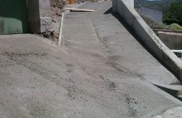 Construcción de muros de contención en Berdejo
